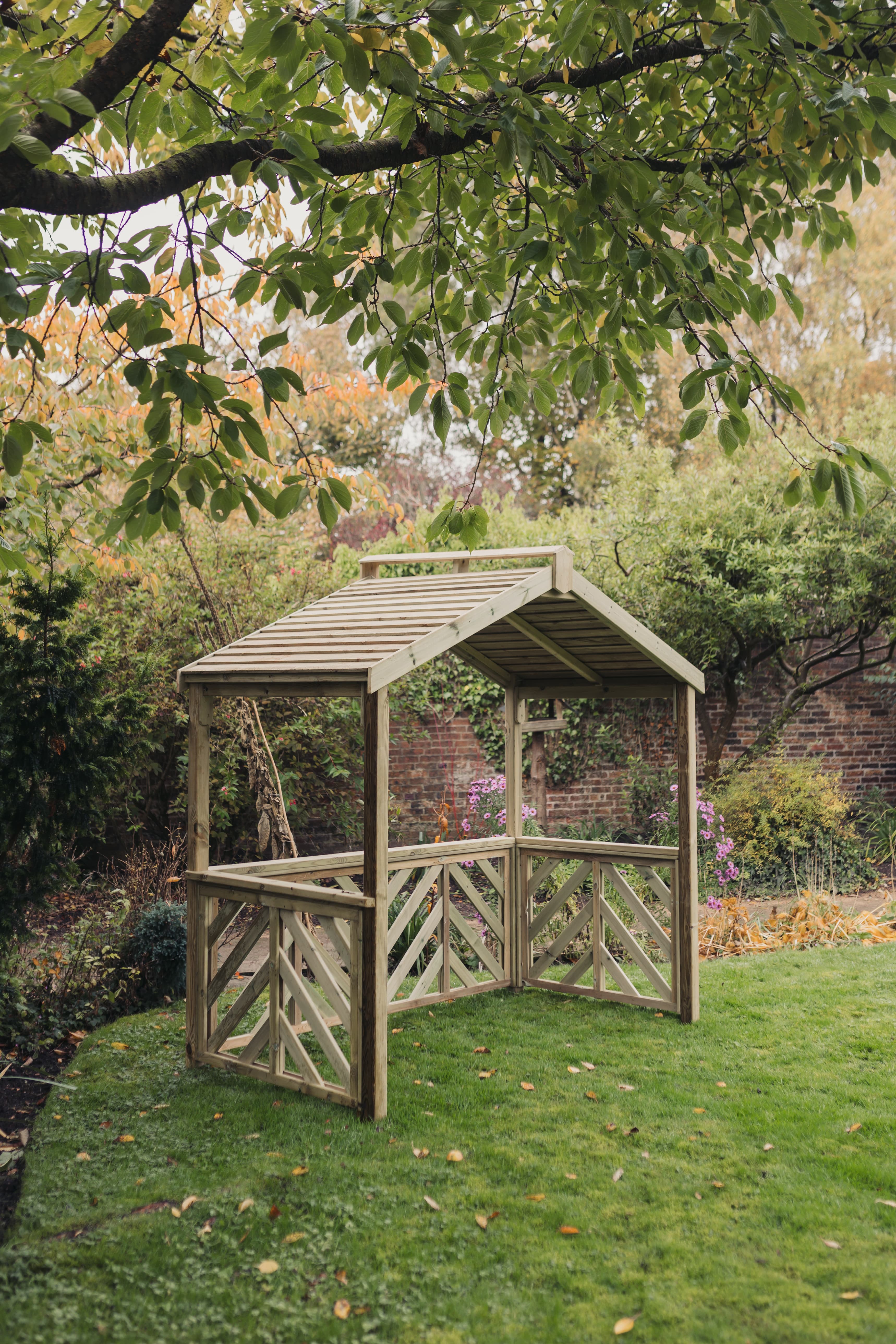 Valencia Chunky Wooden BBQ Shelter & Garden Pergola - Churnet Valley