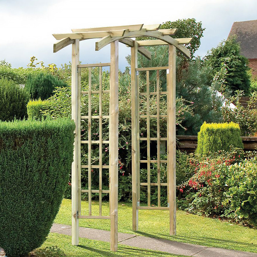 Shire Bow Top Arch Pressure Treated Pergola