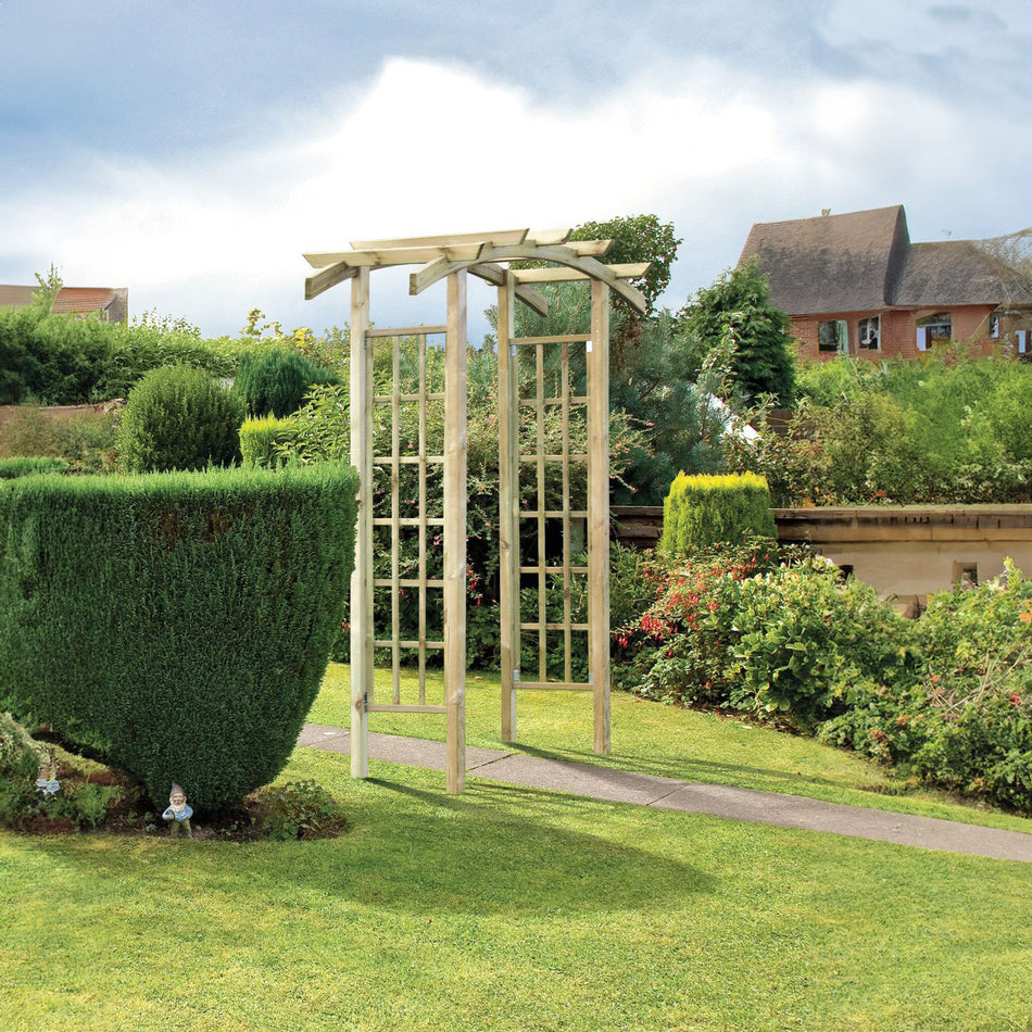 Shire Bow Top Arch Pressure Treated Pergola
