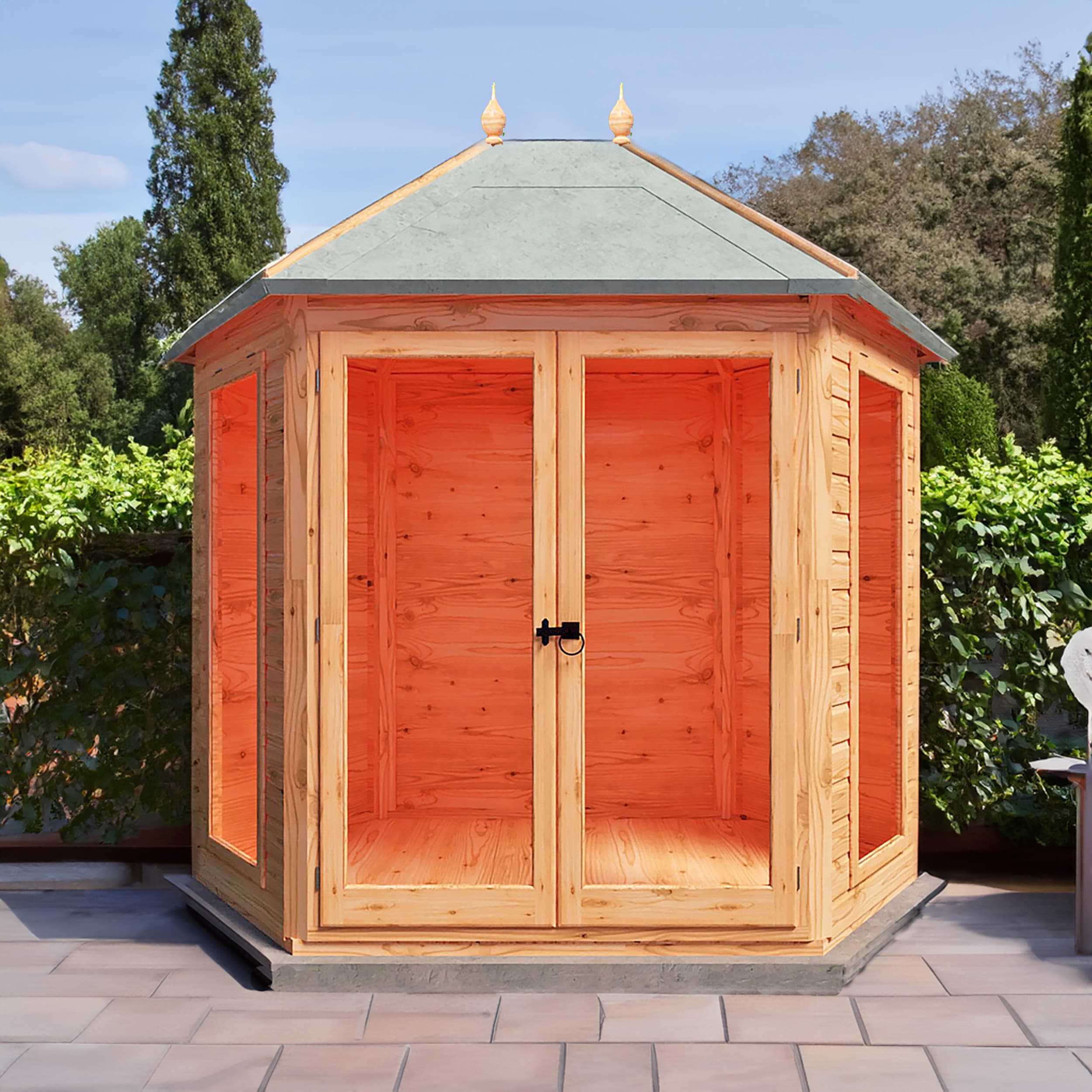 Buttermere Hexagonal 8x6 Wooden Garden Summerhouse