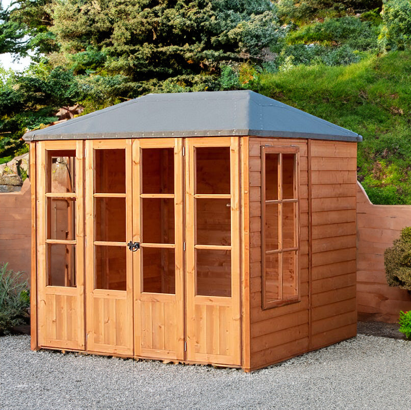 Shire 7x7 Charleston Summerhouse with Double Doors & Windows