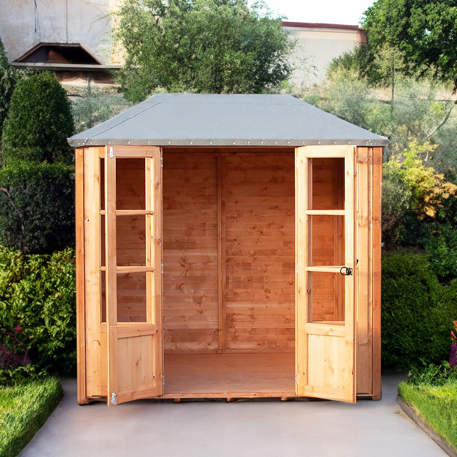 Shire 7x7 Charleston Summerhouse with Double Doors & Windows