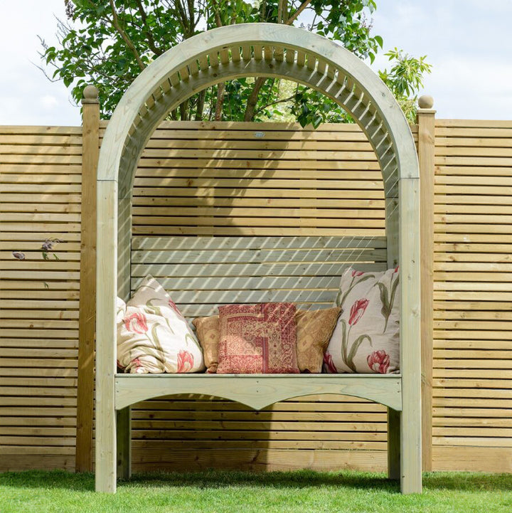 Shire Green Contemporary Pressure Treated Garden Arbour