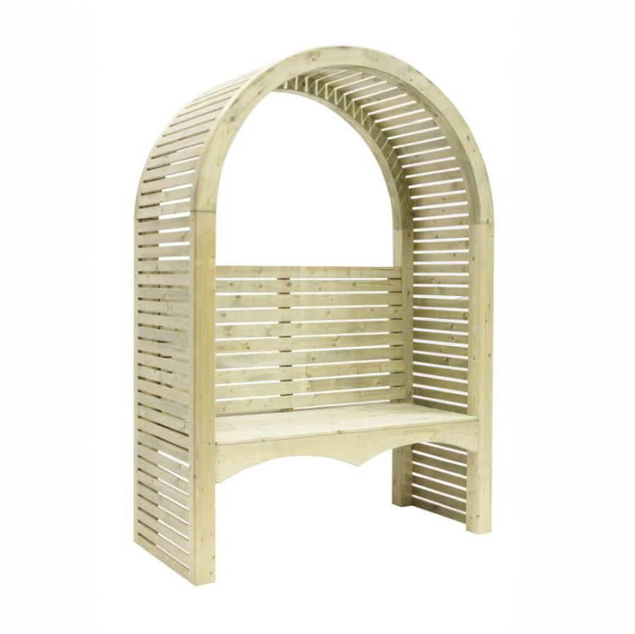 Shire Green Contemporary Pressure Treated Garden Arbour