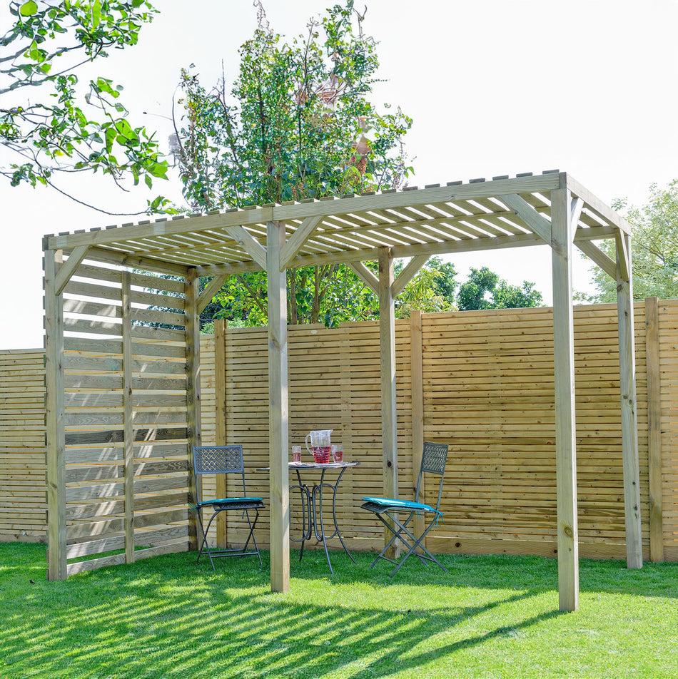 Shire Contemporary Urban Pressure Treated Wooden Pergola