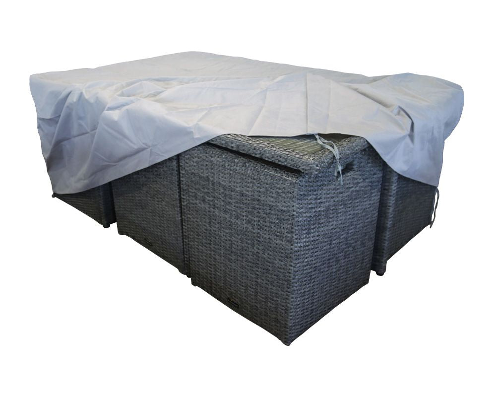 Cube 10 Seat:Heavy Duty Polyester Grey one piece Cover