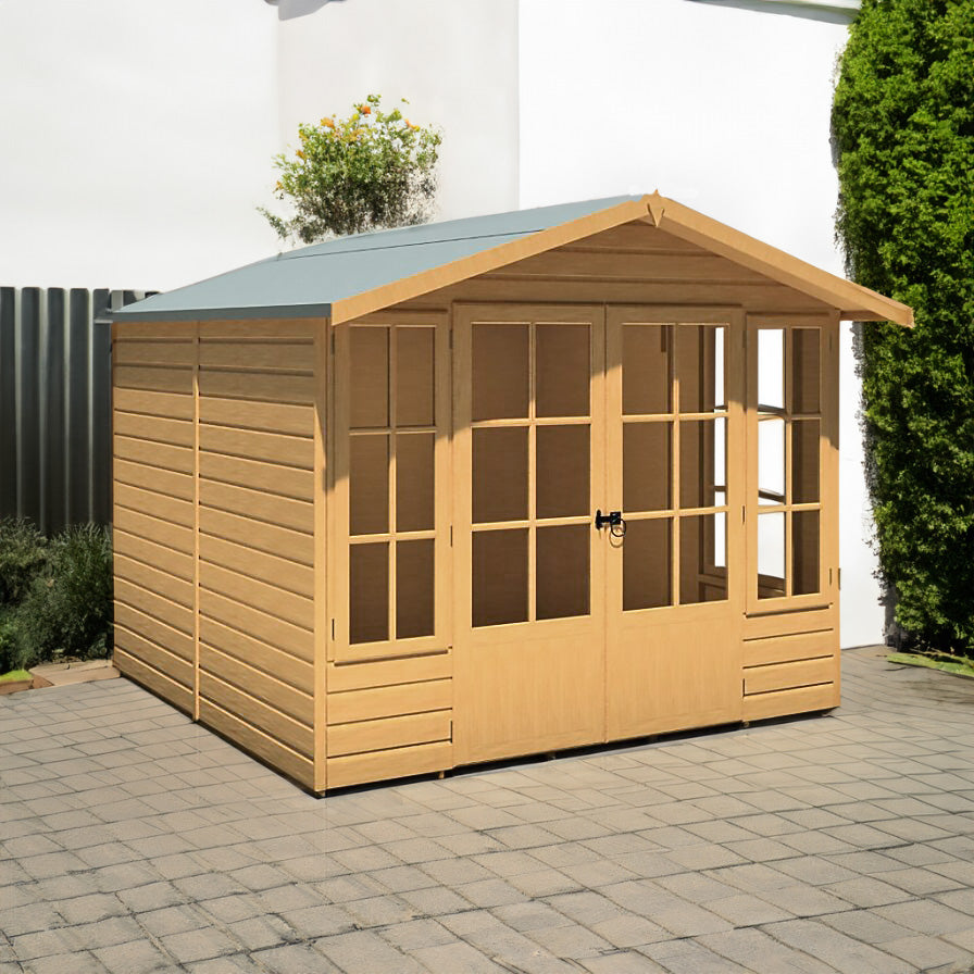 Shire 8x8 Delmora Summerhouse with Double Doors