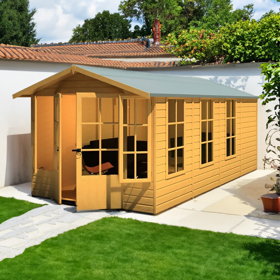 Shire 8x16 Delmora Summerhouse with Double Doors
