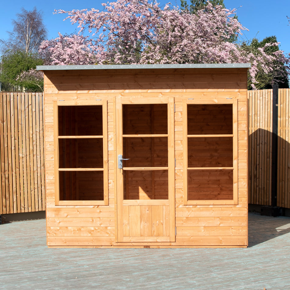 Shire 8x8 Orchid Summerhouse with Stylish Curved Roof