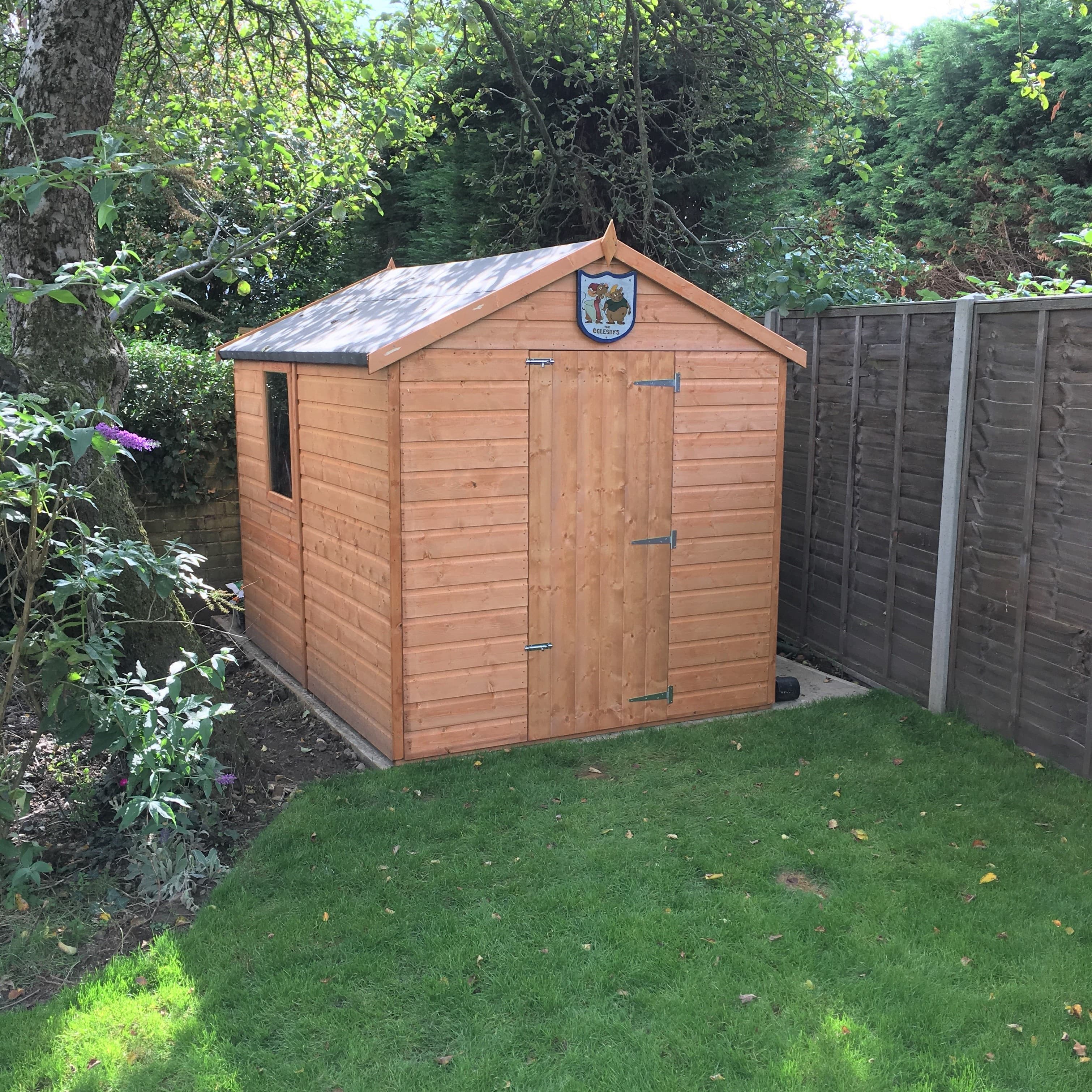 Shire Durham 6x8 Shiplap Wooden Apex Garden Shed