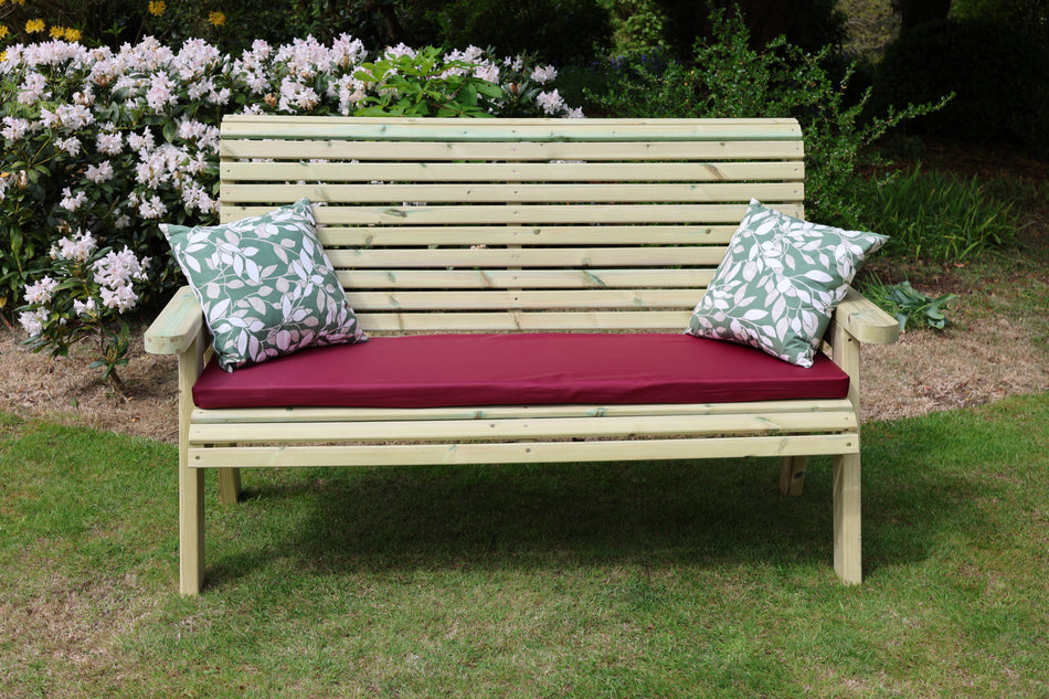 Ergo 3 Seat Chunky Wooden Garden Bench - Churnet Valley