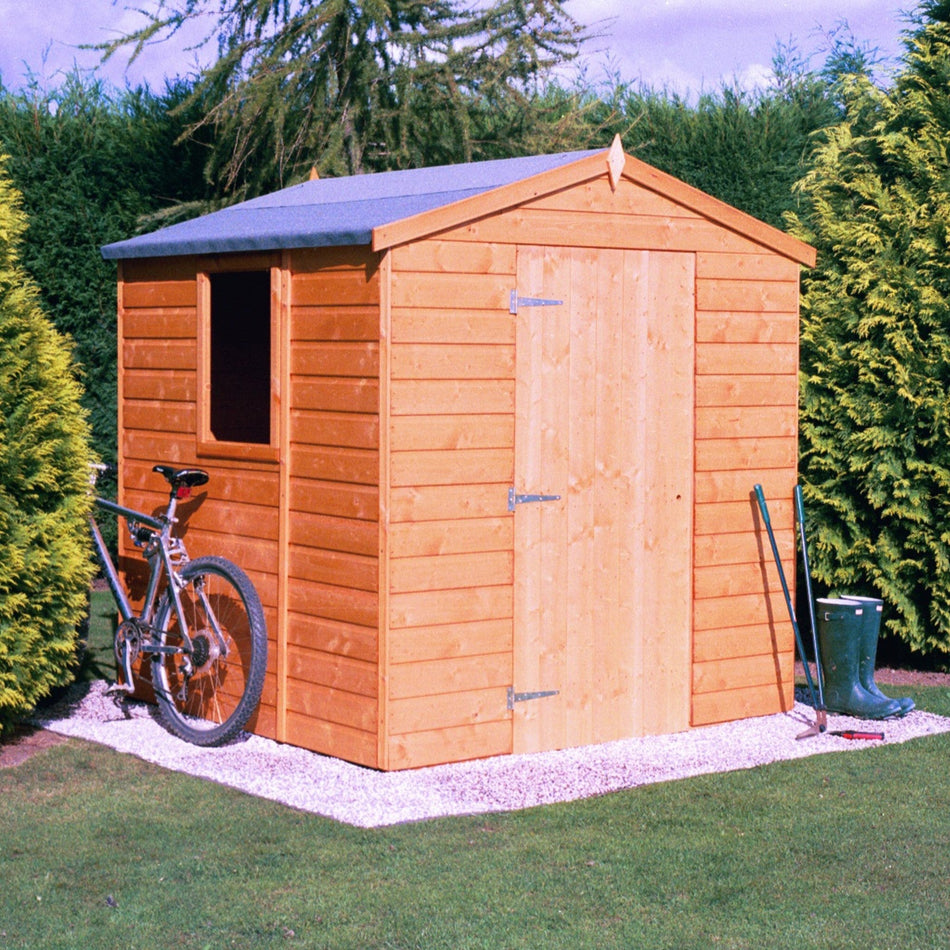 Shire 6x4 Bute Shiplap Apex Flatpack Garden Shed with Double Doors