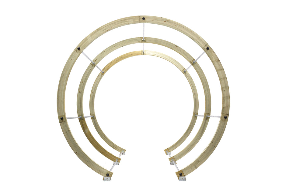 Shire Flower Walk Pressure Treated Wooden Pergola