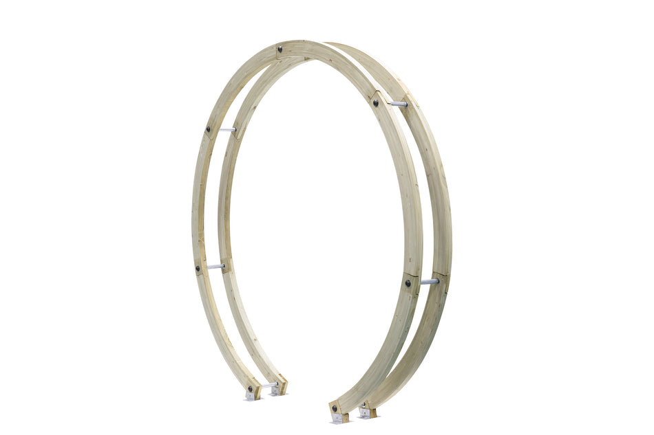 Shire Free Standing Flower Circle Pressure Treated Wooden Pergola Arch