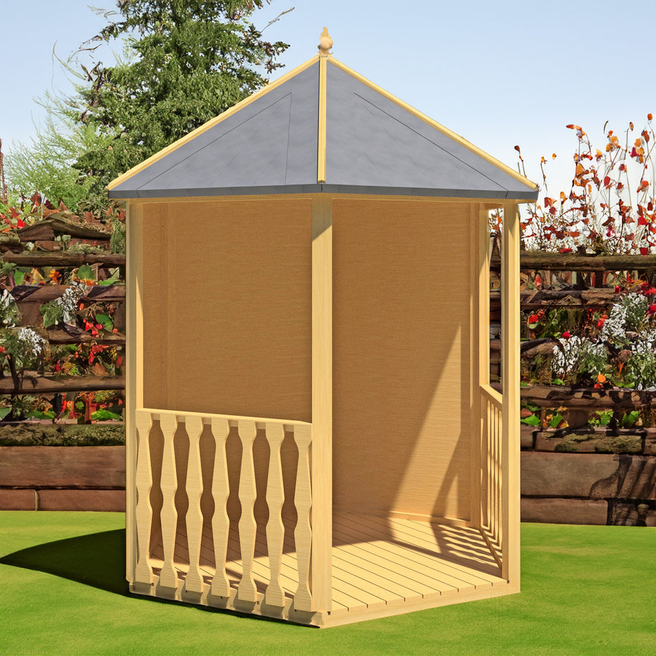 Shire 7x6 Pressure Treated Gazebo Wooden Arbour