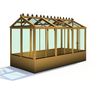 Holkham Large 12x6 Wooden Glass Greenhouse