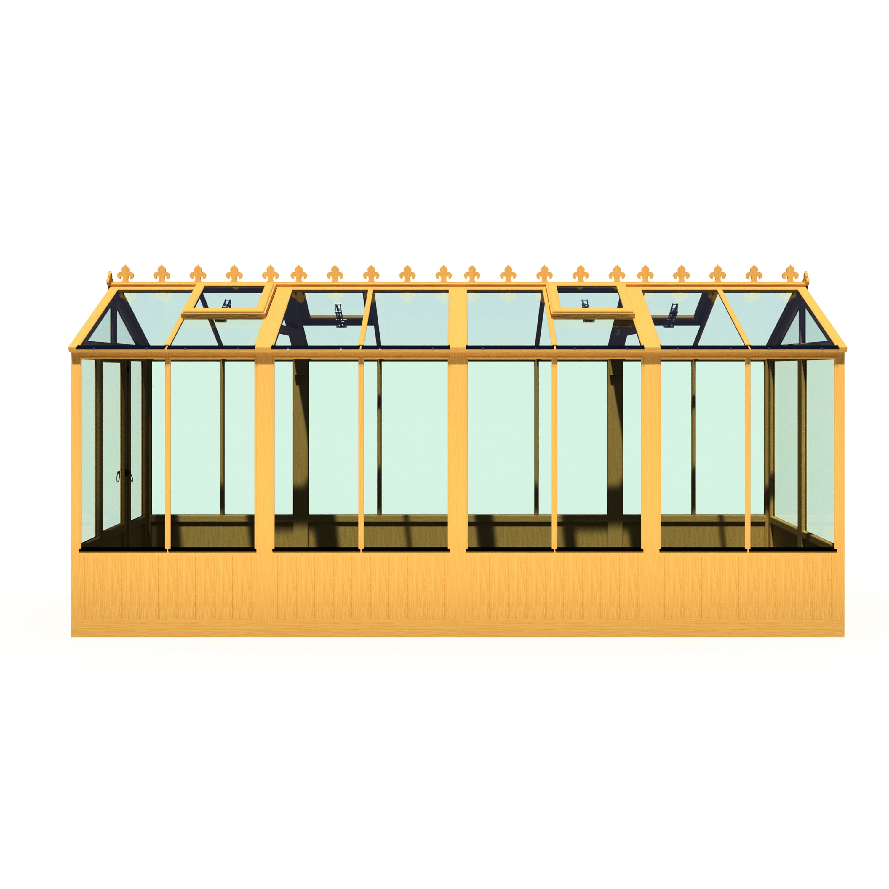 Holkham Large 16x6 Wooden Glass Greenhouse