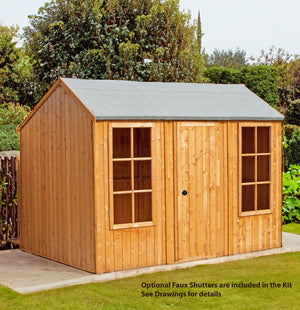 Shire Holt Large 10x7 Shiplap Wooden Apex Garden Shed