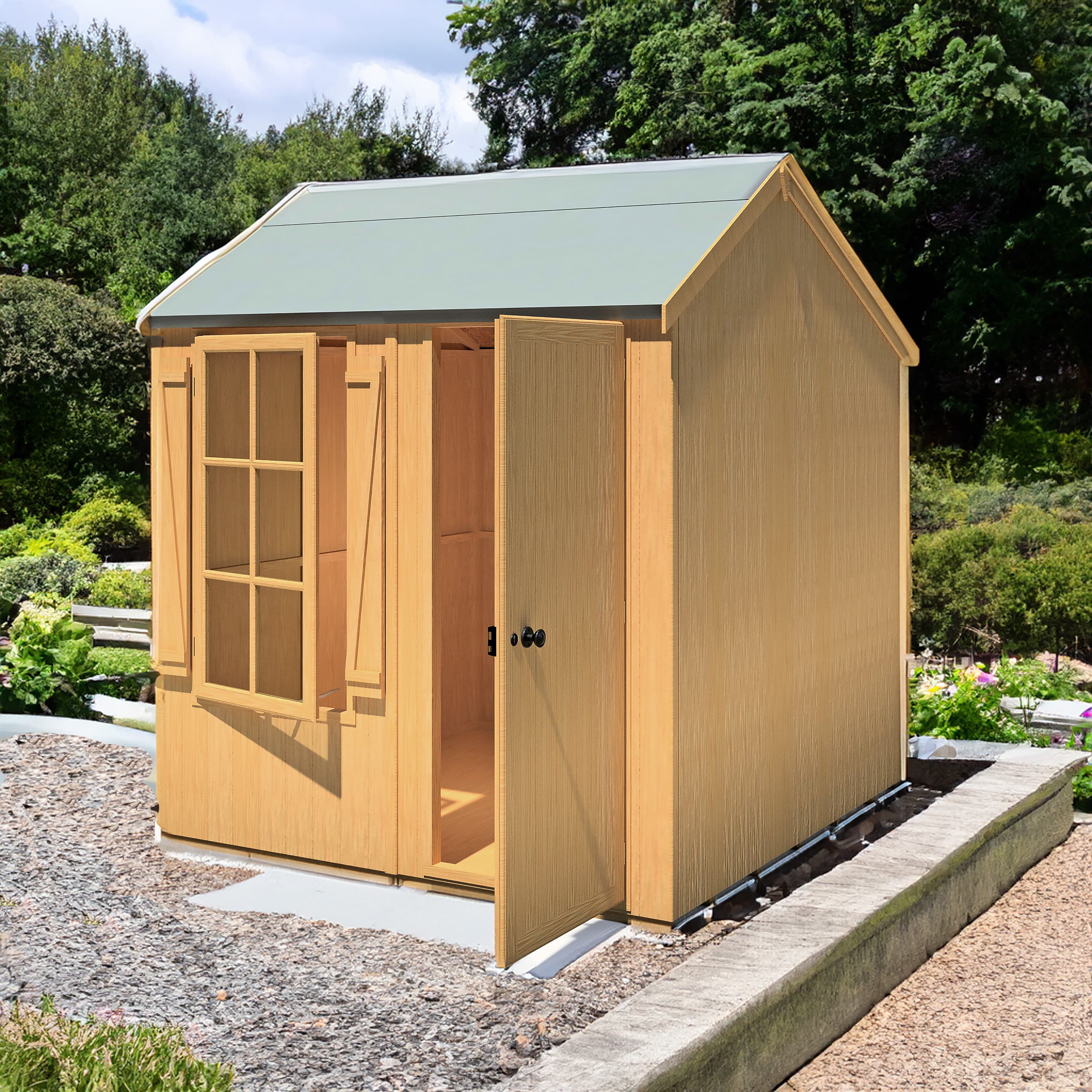 Shire Holt 7x7 Shiplap Wooden Apex Garden Shed