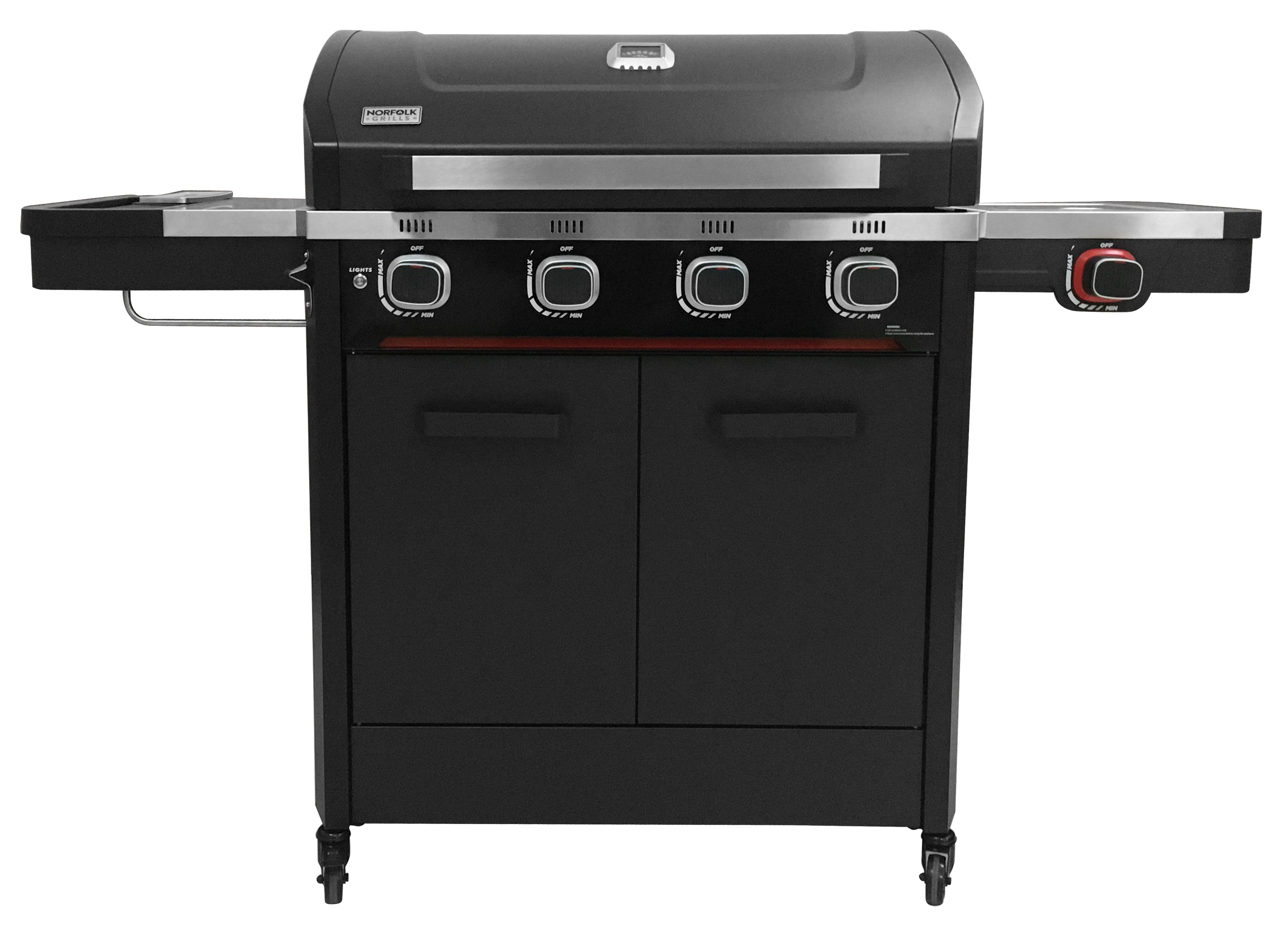 Norfolk Grills Infinity 400 Gas BBQ - 4 Burners with Side Burner