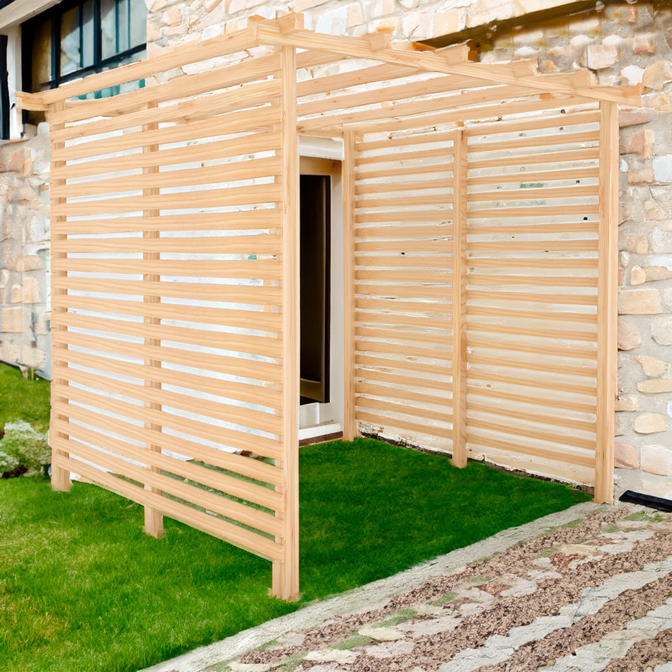 Shire 8x8 Ivy Wooden Pergola Kit with Sides