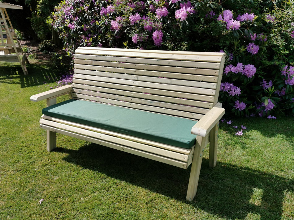 Ergo 3 Seat Chunky Wooden Garden Bench - Churnet Valley