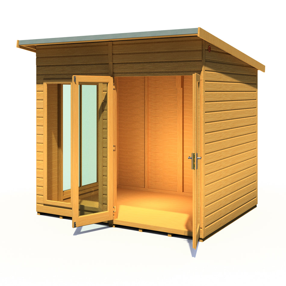 Shire 8x6 Lela Small Summerhouse with 7ft Height