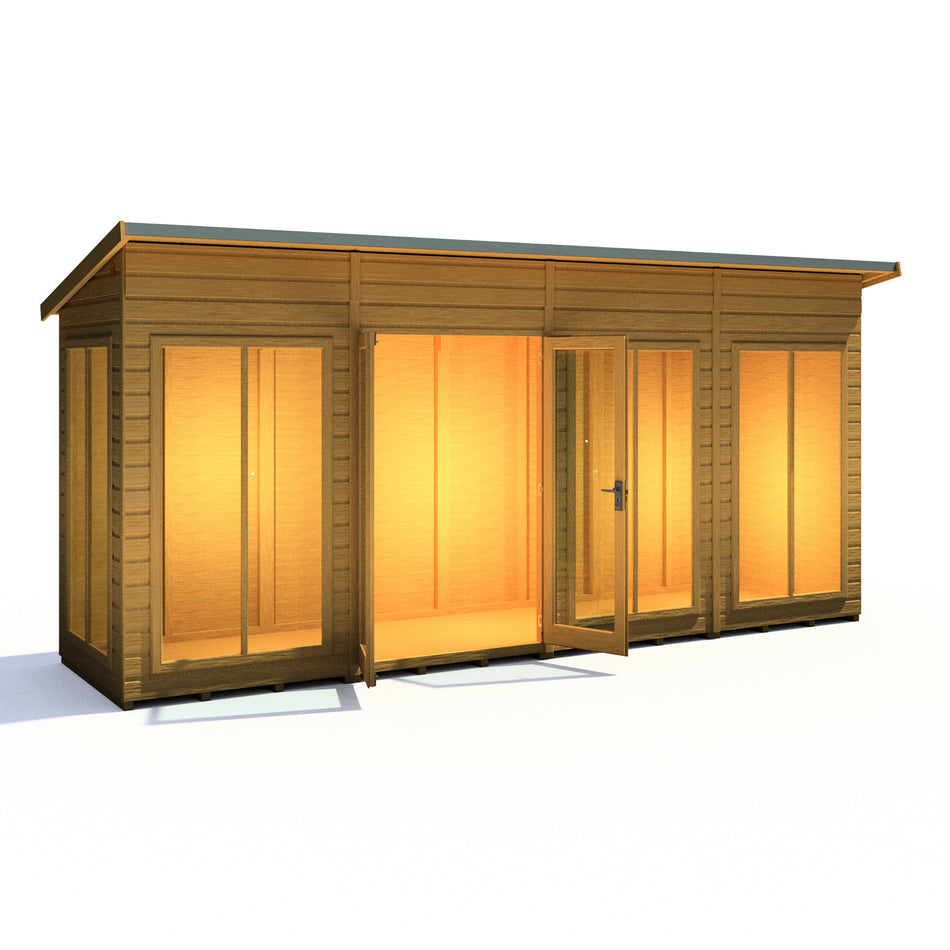 Shire 16x4 Lela Large Summerhouse with 7ft Height