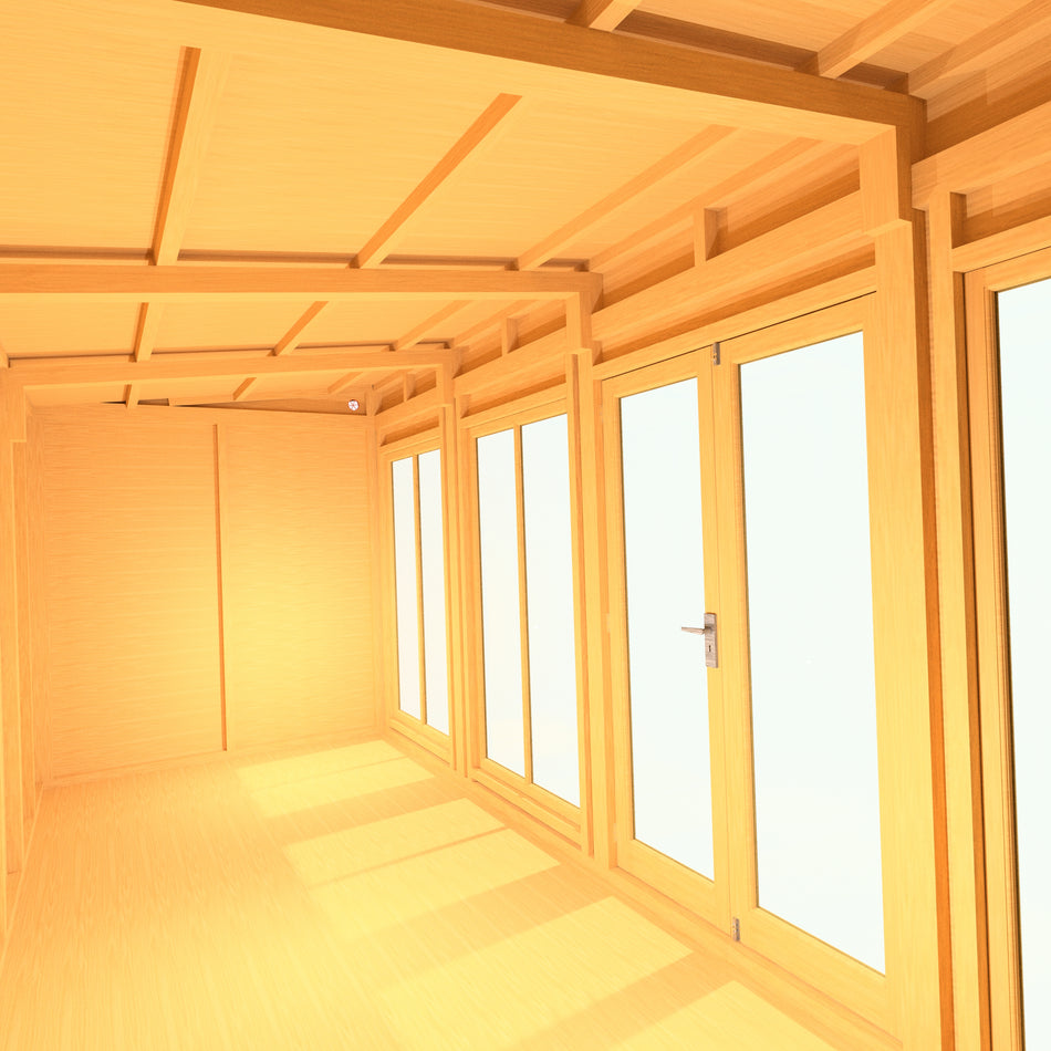 Shire 16x6 Lela Large Summerhouse with 7ft Height