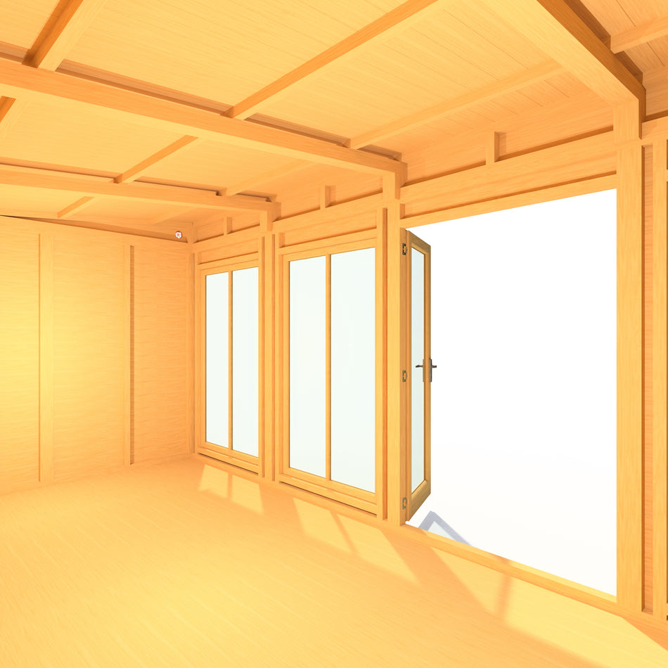 Shire 16x8 Lela Large Summerhouse with 7ft Height