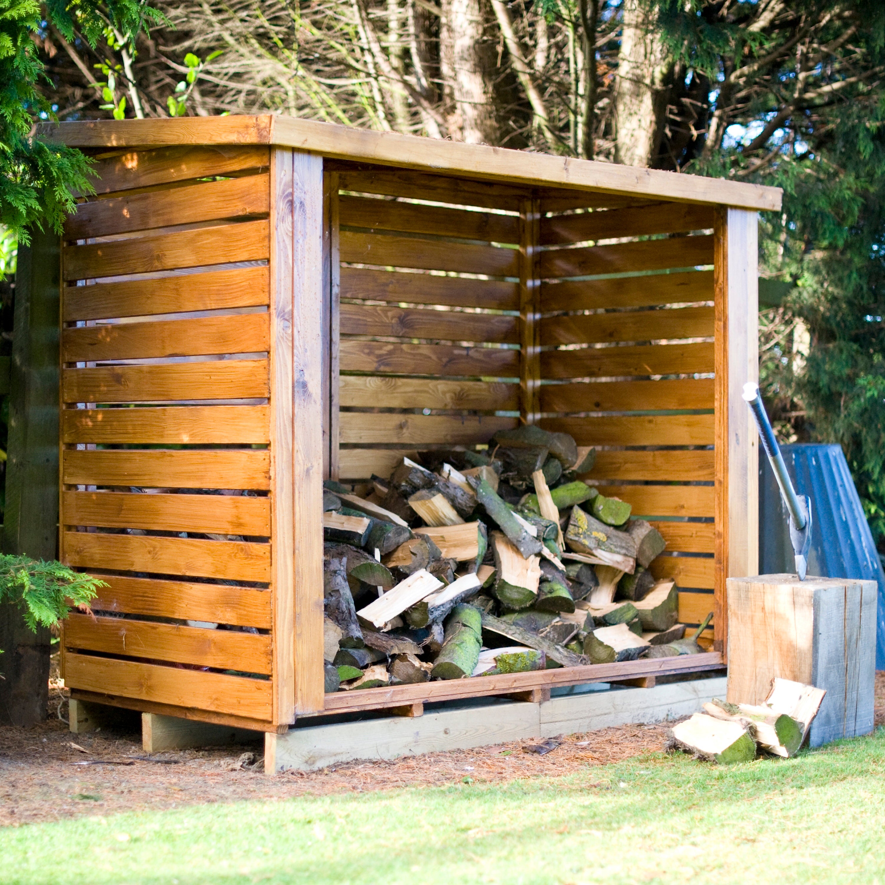 Shire Pressure Treated Large Heavy Duty Wooden Log Store