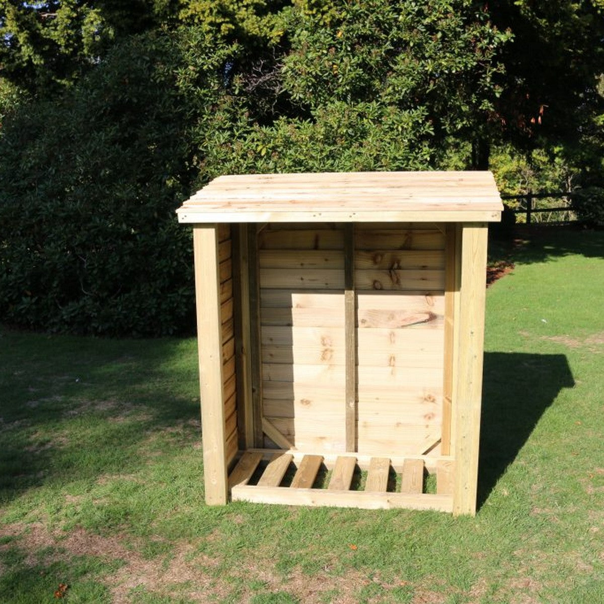 Heavy Duty 5ft x 4ft Wooden Log Store - Churnet Valley