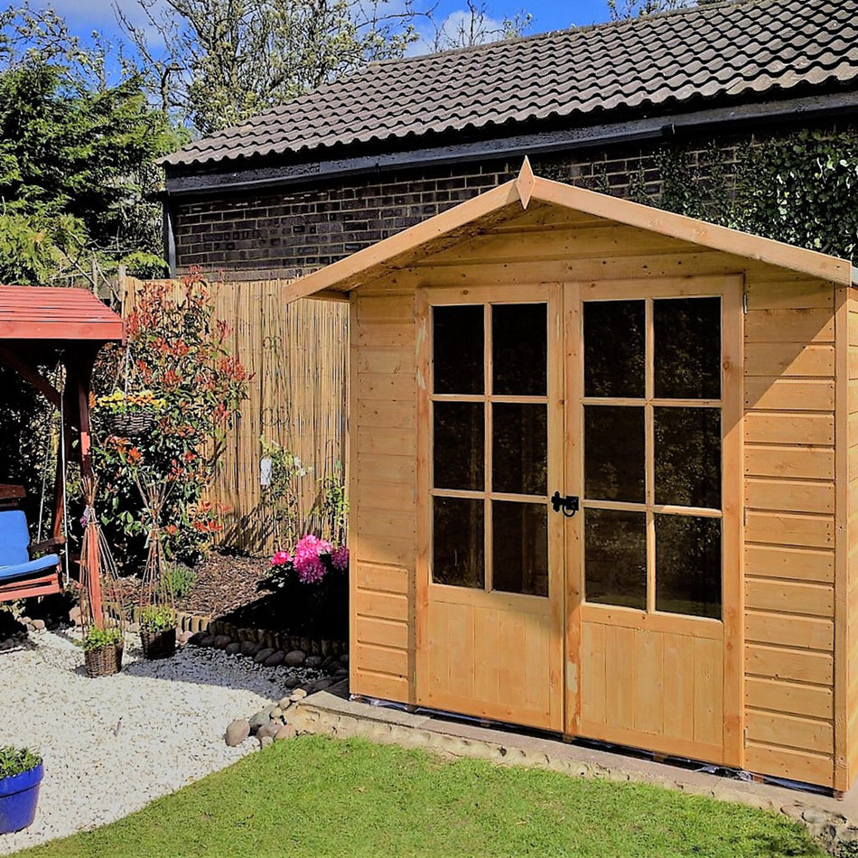 Shire 7x5 Lumley Wooden Summerhouse with Double Doors