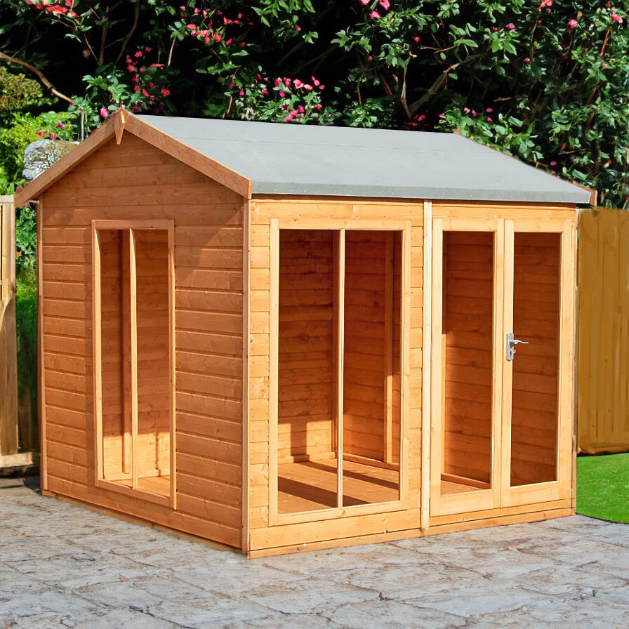 Shire 8x8 Mayfield Summerhouse with Fully Glazed Front
