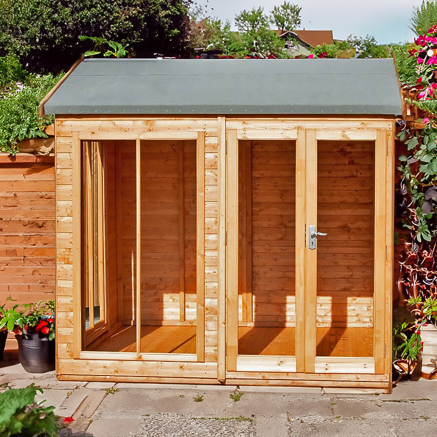 Shire 8x8 Mayfield Summerhouse with Fully Glazed Front