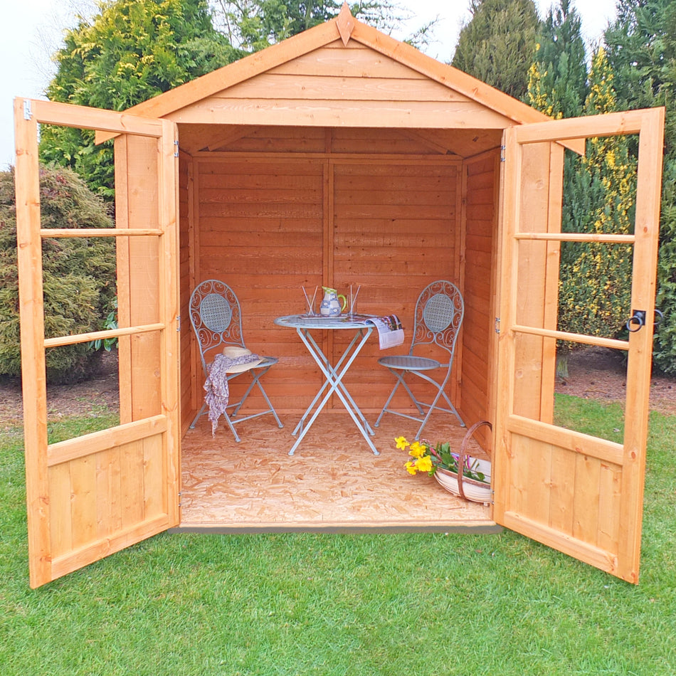 Shire 6x6 Oatland Overlap Wooden Summerhouse with Double Door