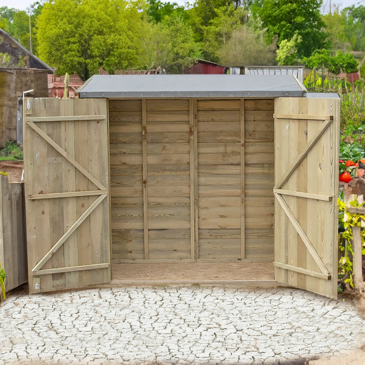 Shire 6x3 Pressure Treated Overlap Pent Garden Shed