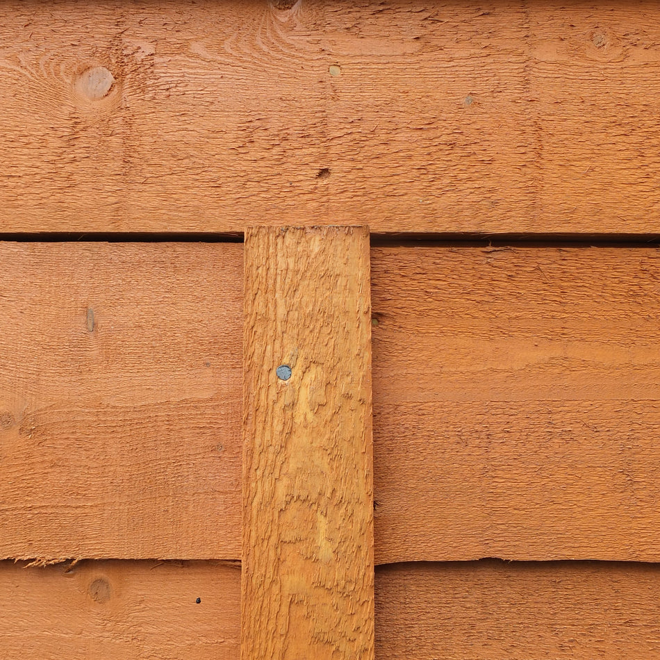 Shire 8x6 Pressure Treated Overlap Garden Shed with Double Doors (No Windows)