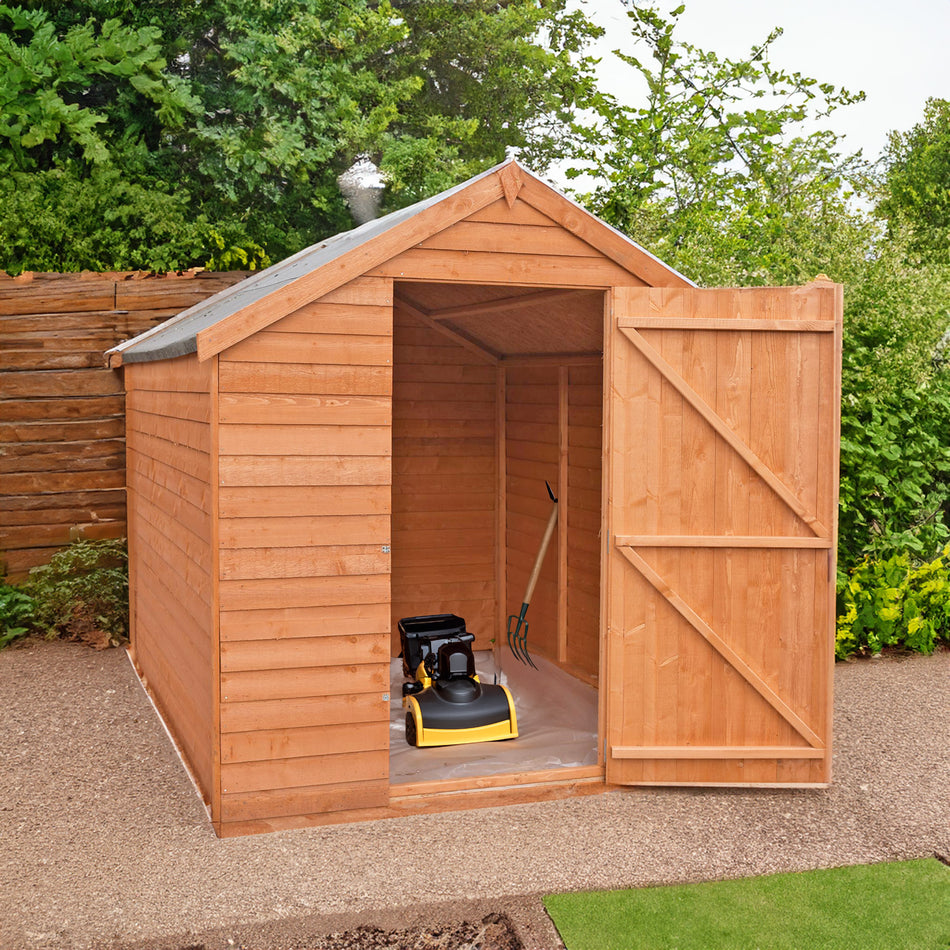 Shire 8x6 Overlap Single Door Value Garden Shed