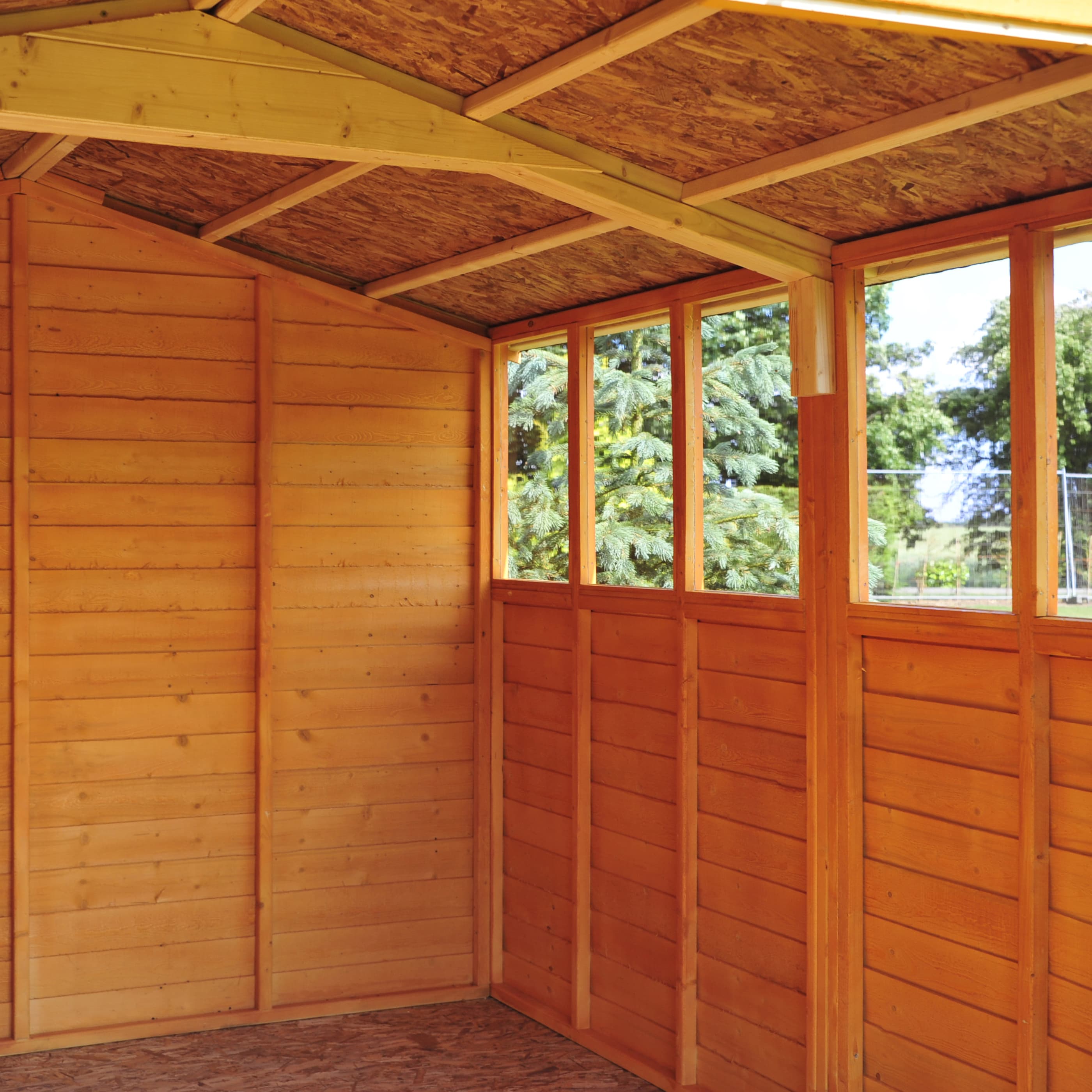 Shire 12x6 Pressure Treated Overlap Apex Garden Shed with Double Doors