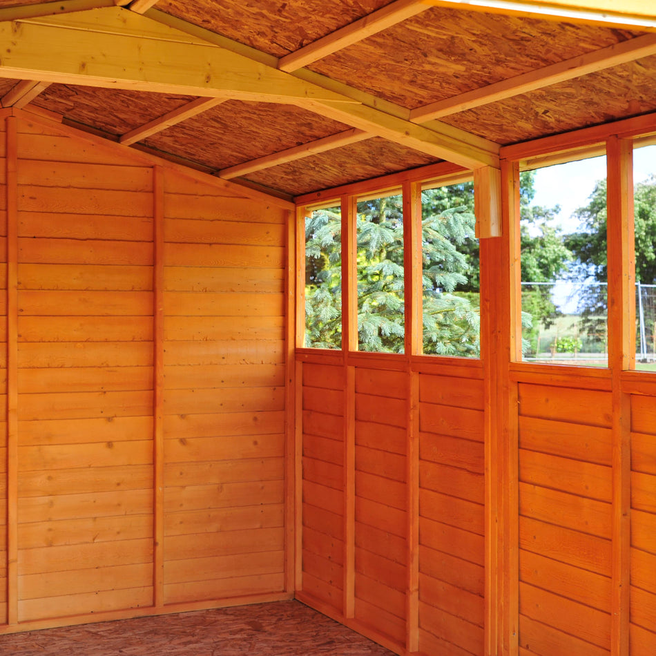 Shire 12x6 Pressure Treated Overlap Apex Garden Shed with Double Doors