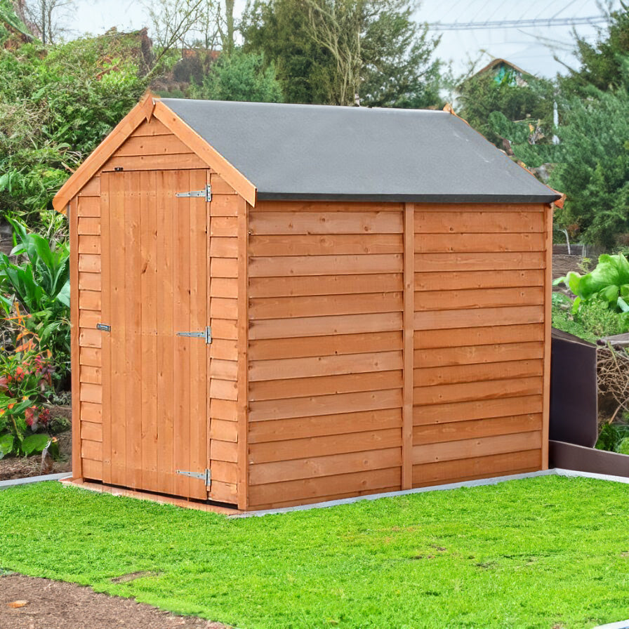 Shire 6x4 Overlap Single Door Value Garden Shed