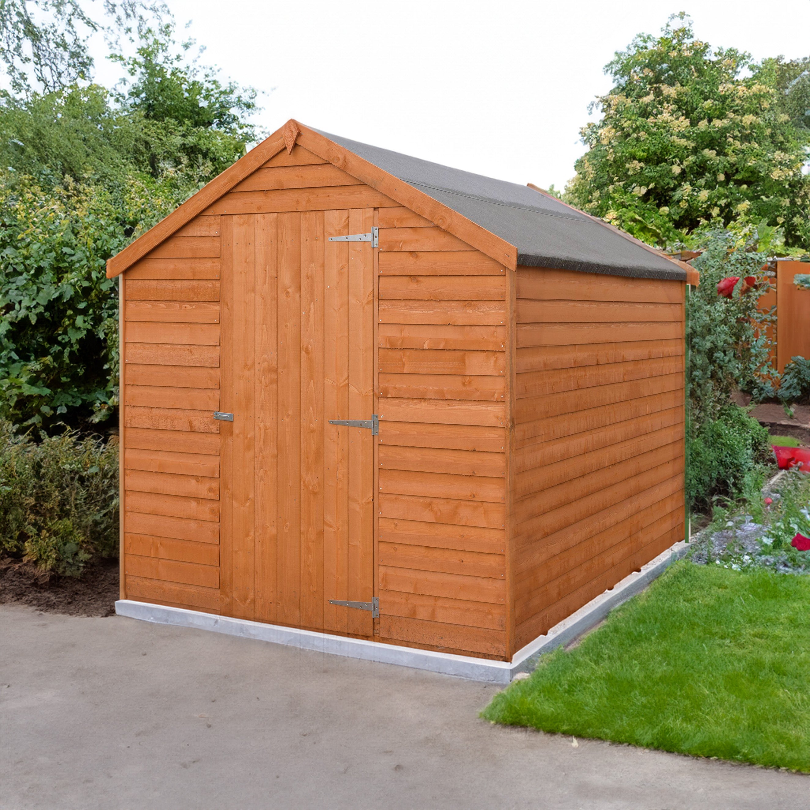 Shire 7x5 Overlap Single Door Value Garden Shed