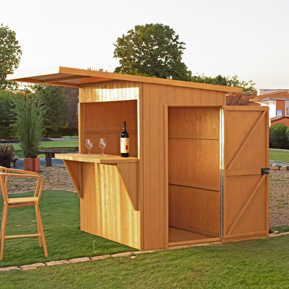 Shire 6x4 Pent Paradise Garden Bar Shed