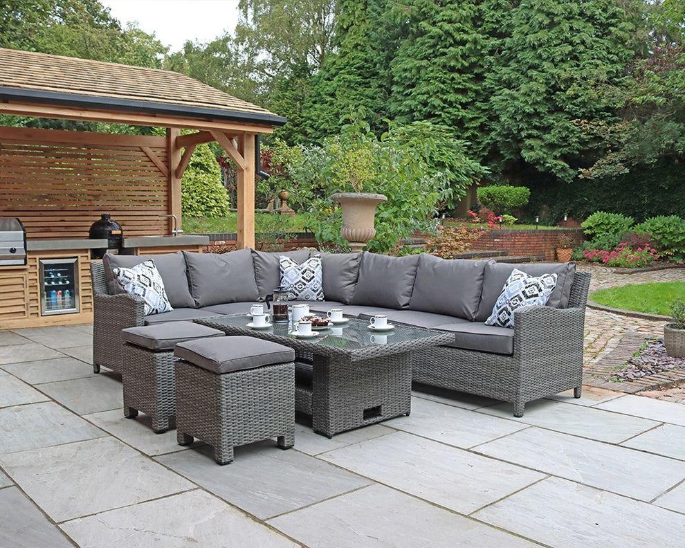 Paris Rattan Modular Corner Lounge Dining Set