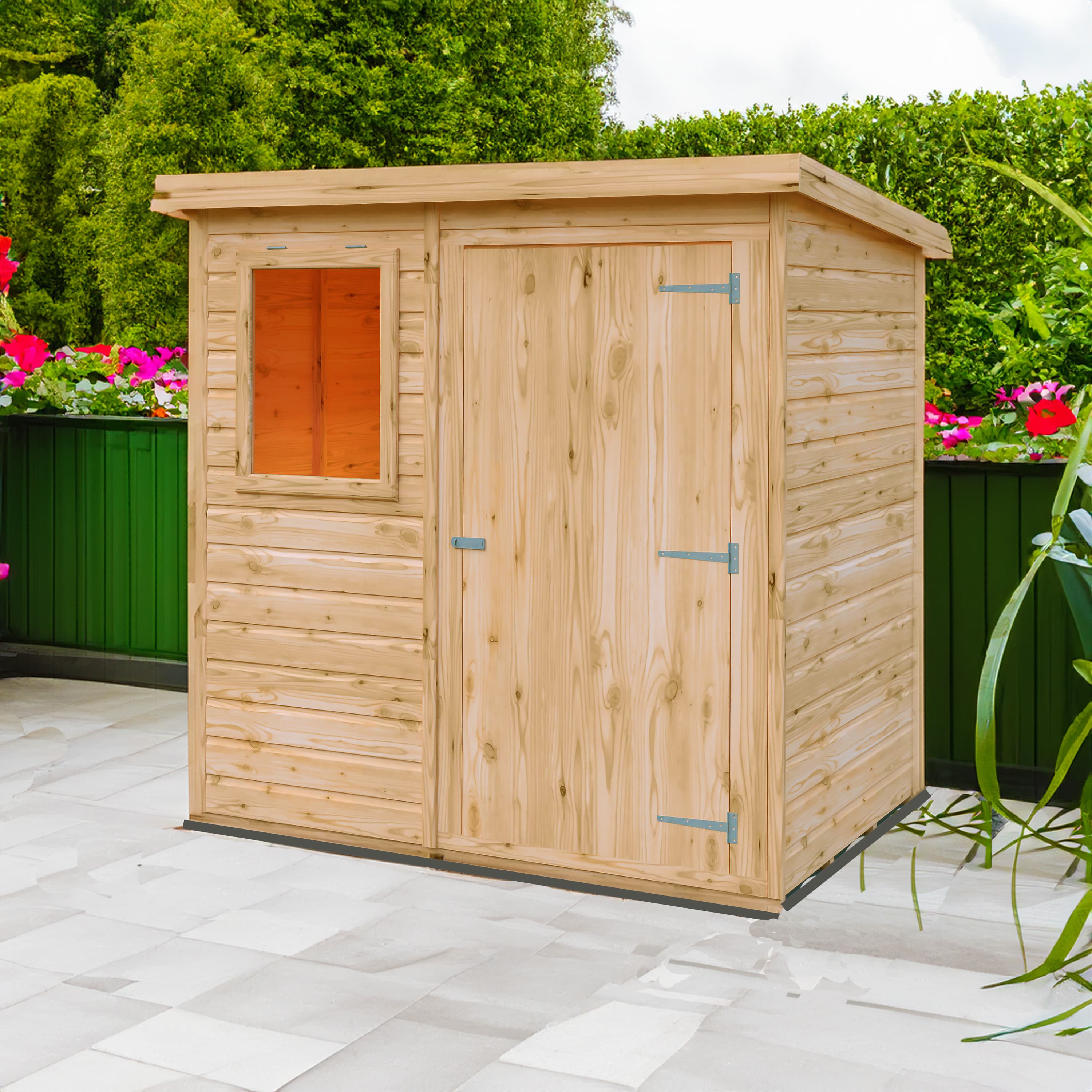 Shire Small 6x4 Shiplap Pent Wooden Garden Shed