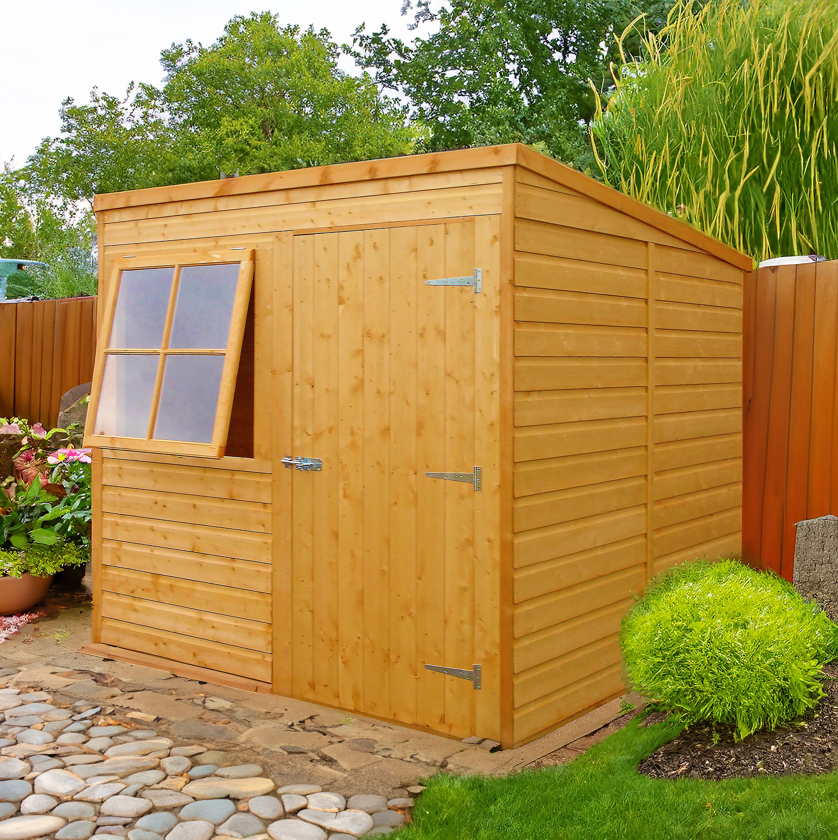 Shire 7x7 Shiplap Pent Wooden Garden Shed