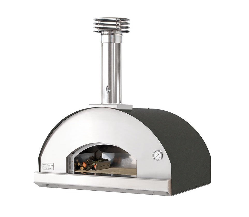Fontana Mangiafuoco Build In Wood Fired Pizza Oven - Anthracite