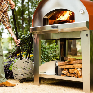 Fontana Mangiafuoco Wood Fired Pizza Oven Including Trolley - Rosso