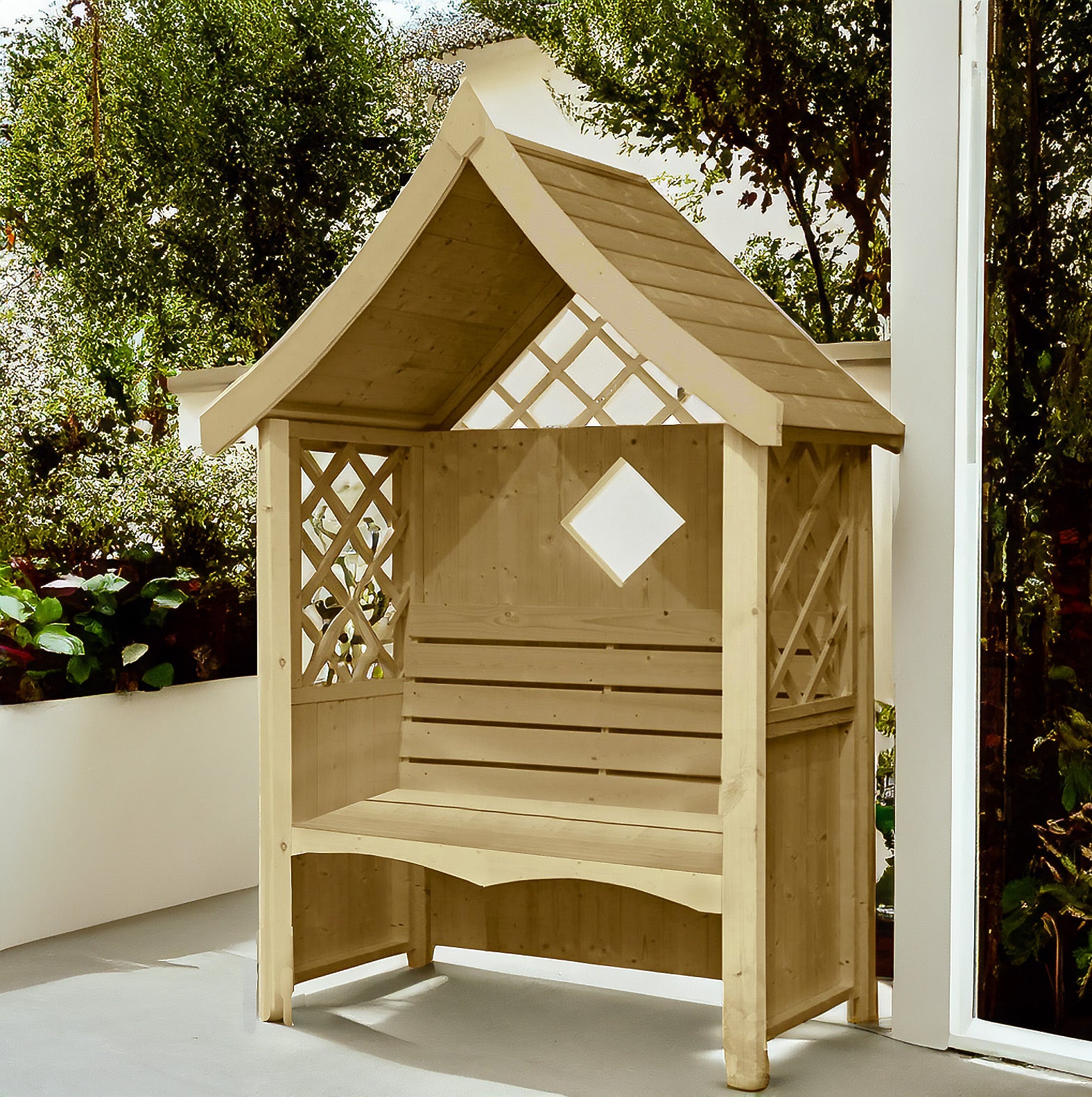 Shire Rose Pressure Treated Garden Arbour